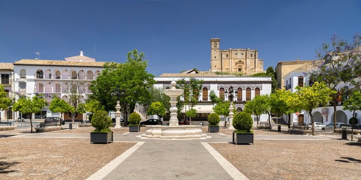 Plaza Mayor, Colegiata Santa Maria, Osuna, Province of Seville, Andalusia, Spain, Europe