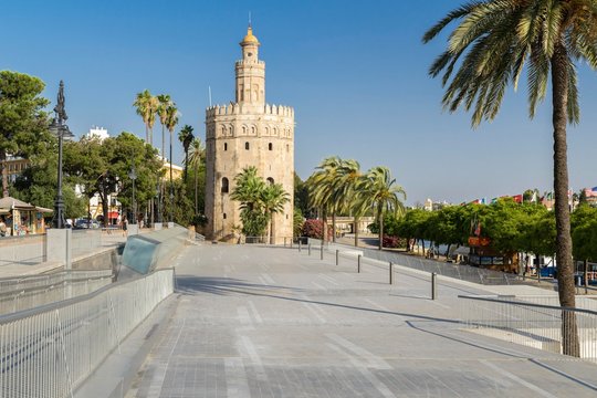 Torre del Oro, Seville, Andalusia, Spain, Europe