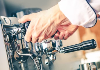 Barista Making Espresso
