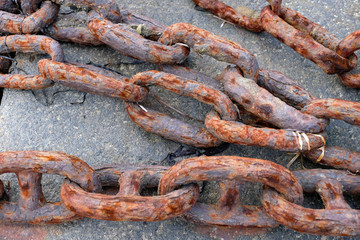 maillons de chaîne roullée