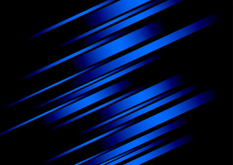 Abstract blue line and black background for business card, cover, banner, flyer. Vector illustration