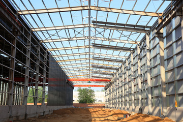 Frame structure of industrial factory building
