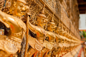 The Bangkok Grand Palace statues