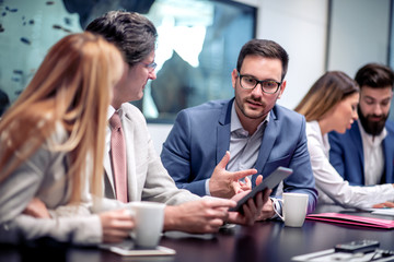 Business peoples in modern office