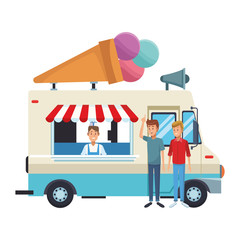 ice cream truck cartoon