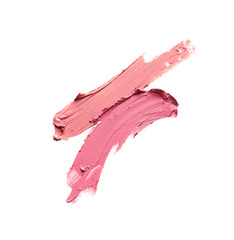 Obraz na płótnie Canvas Lipstick smears isolated on white. Cosmetic product