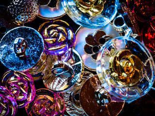 Macro shot of buttons