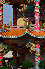 Naja Shrine is decorated in Chinese style. Is a tourist attraction for tourists to pay homage to...