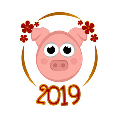 Chinese new year banner. Vector illustration design