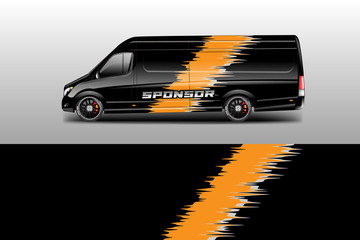 Car decal wrap company designs vector . Livery wrap company , van , cargo, truck .