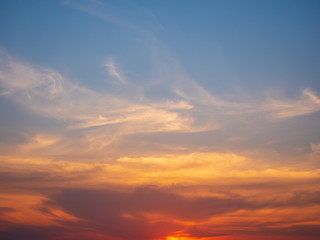 Twilight sky background with Colorful sky in twilight background