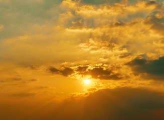 Twilight sky background with Colorful sky in twilight background