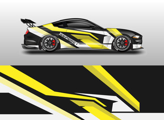 Fototapeta premium Car decal wrap company designs vector . Livery wrap company , van , cargo, truck .