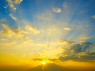 Twilight sky background with Colorful sky in twilight background