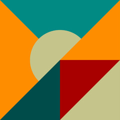 Trendy minimalistic creative design, modern abstract background. Geometric element. Good for cover, voucher, poster, flyer, banner. Vector stock illustration