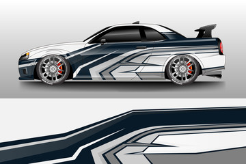 Obraz premium Car decal wrap company designs vector . Livery wrap company , van , cargo, truck .