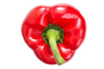 Sweet red pepper isolated on a white background