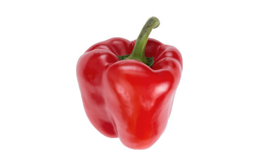 Sweet red pepper isolated on a white background