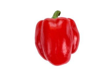 Sweet red pepper isolated on a white background