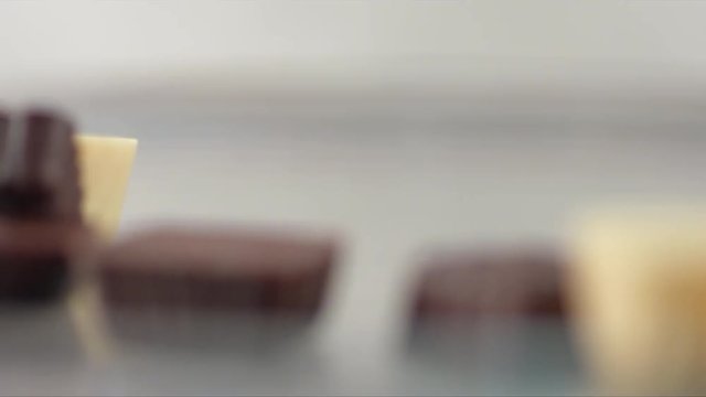 Chocolate bonbon out the mold