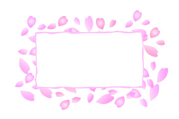 Spring format. Handwritten style card.　春のフォーマット 　手書き調のカード