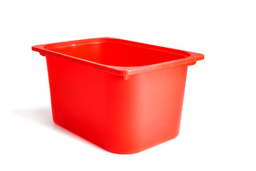 Red box isolated on white background