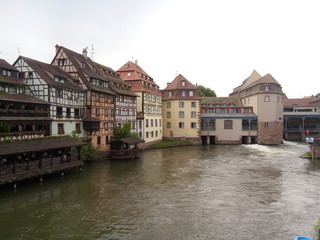 Fototapeta na wymiar Canal in Strasbourg France
