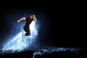 Obraz premium Dance is his world . Mixed media