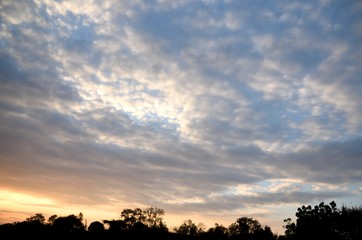 Obraz premium mountain on blue sky background
