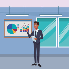 executive businessman cartoon