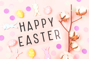 Naklejka premium Happy Easter background