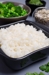 Traditional rice with green sauce