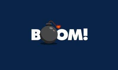 Boom Bomb Typography Concept