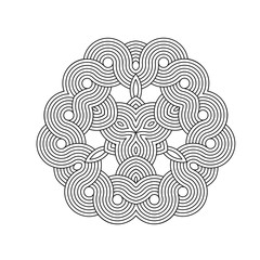 Illusion linear geometric shapes