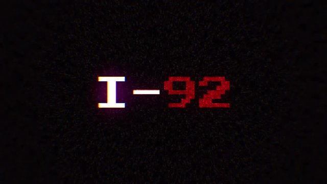 Intentional digital artifact injection fx animation, decoding a noisy scambled 8-bit text: wi-fi.