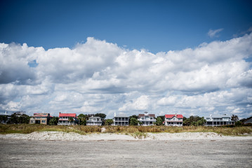 Fototapeta na wymiar South Carolina beach dunes and landscape