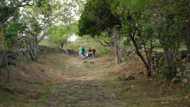 Camino Real Barichara to Guane Colombian Family Walking