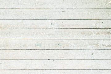 Obraz na płótnie Canvas White shabby wooden planks background, filter effect