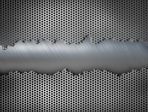 Industrial metal grate background 3d illustration