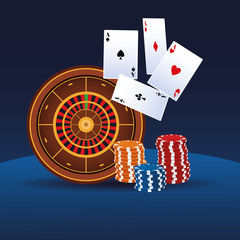 Obraz premium Casino game cartoons