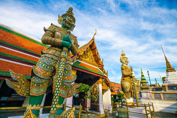 Fototapeta na wymiar Temple of emerald buddha grand palace Wat Pra Keaw