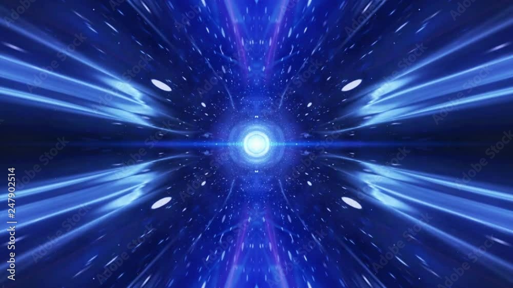 Wall mural vj time vortex tunnel background.wormhole though time and space.seamless loop wormhole straight thro