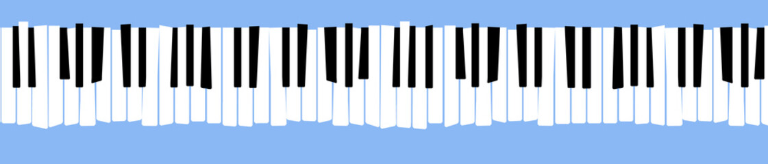 Here is a stylized, distorted retro piano keyboard. © Rob Goebel