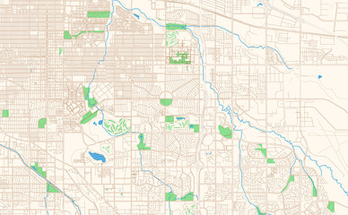 Aurora Colorado printable map excerpt