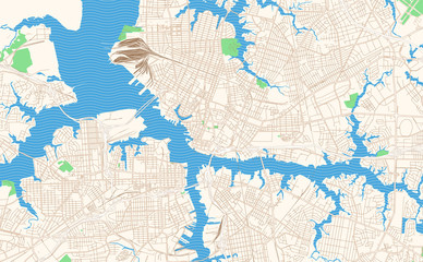 Norfolk Virginia printable map excerpt