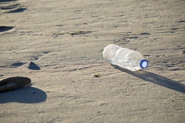 Plastic Bottle on the Beach