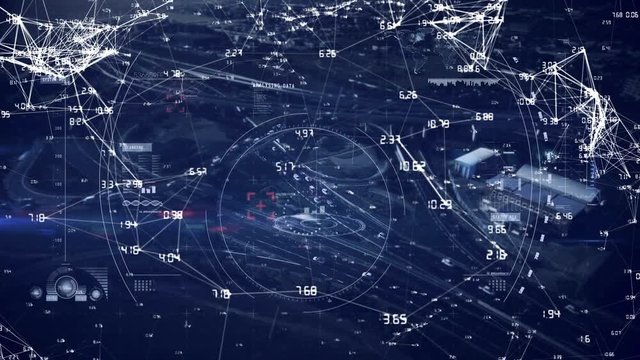 Moving data connections above a city and highway