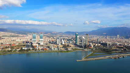 Obraz na płótnie Canvas Izmir skyline. Izmir is the 3rd largest city in Turkey. 