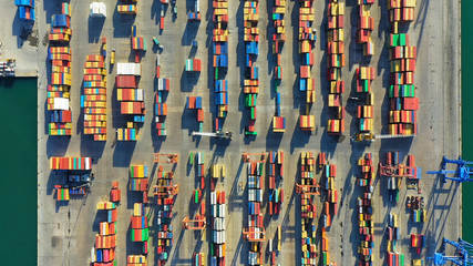 Naklejka premium Port of Izmir in Turkey. 