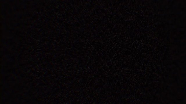 Intentional digital artifact injection fx animation, decoding a noisy scambled 8-bit text: waiting.